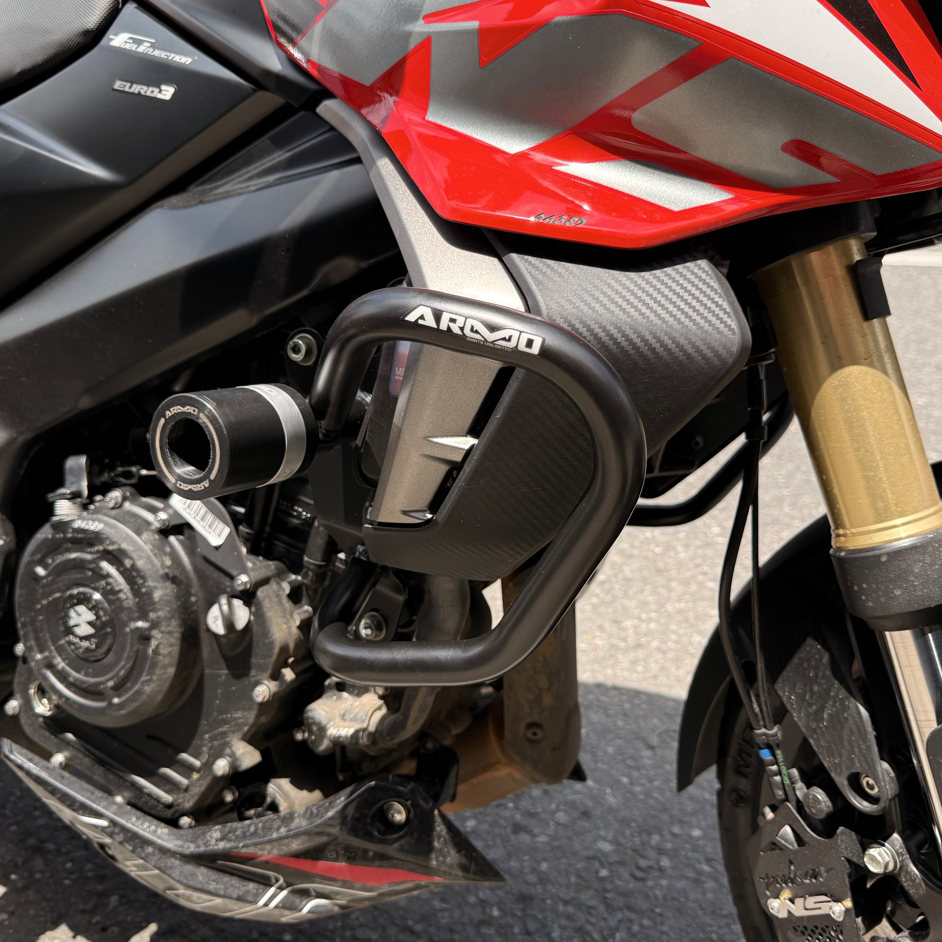 BARRA DE PROTECCION CON SLIDER PULSAR NS400Z ARMO