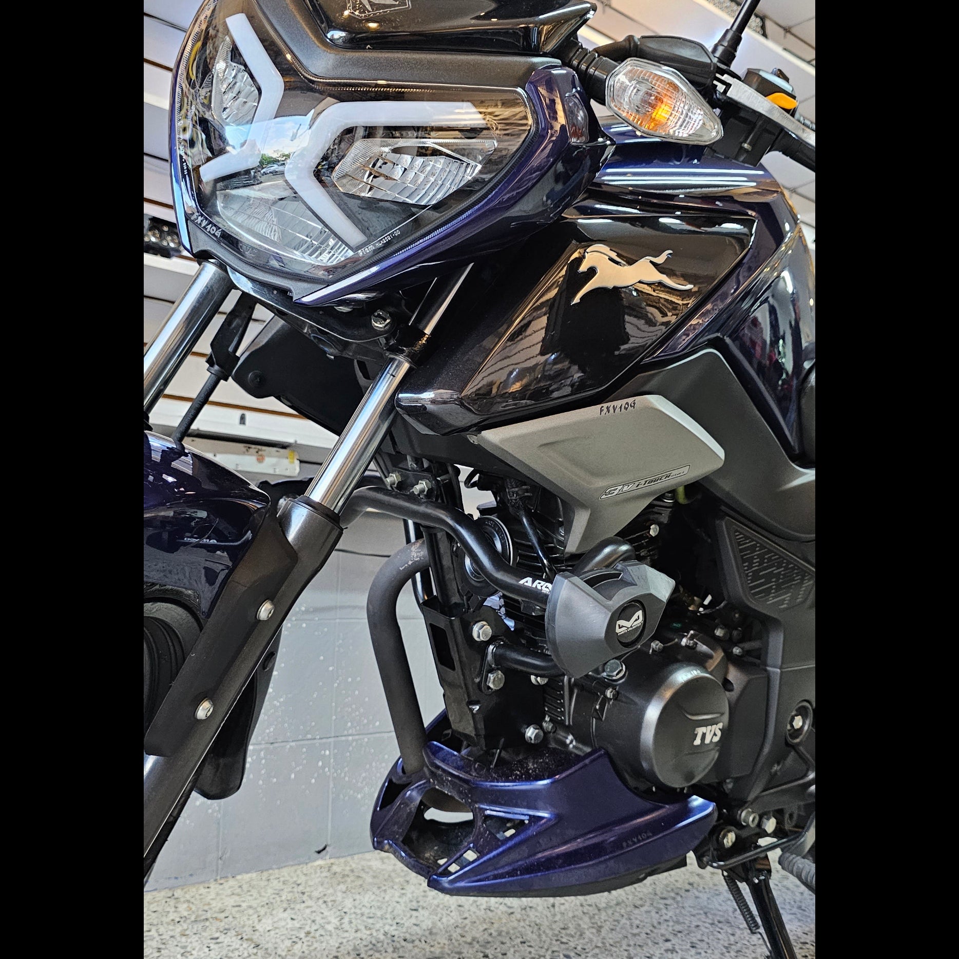 BARRA DE PROTECCIÓN CON SLIDER ARMO TVS RAIDER 125 - Fi