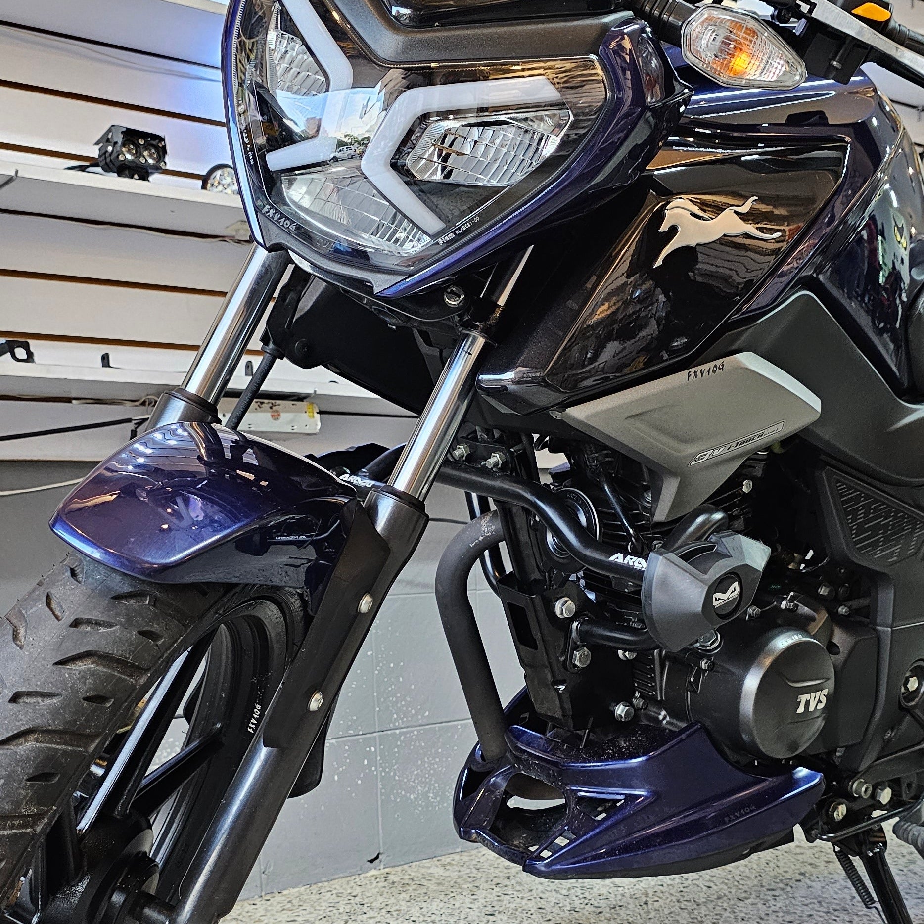 BARRA DE PROTECCIÓN CON SLIDER ARMO TVS RAIDER 125 - Fi