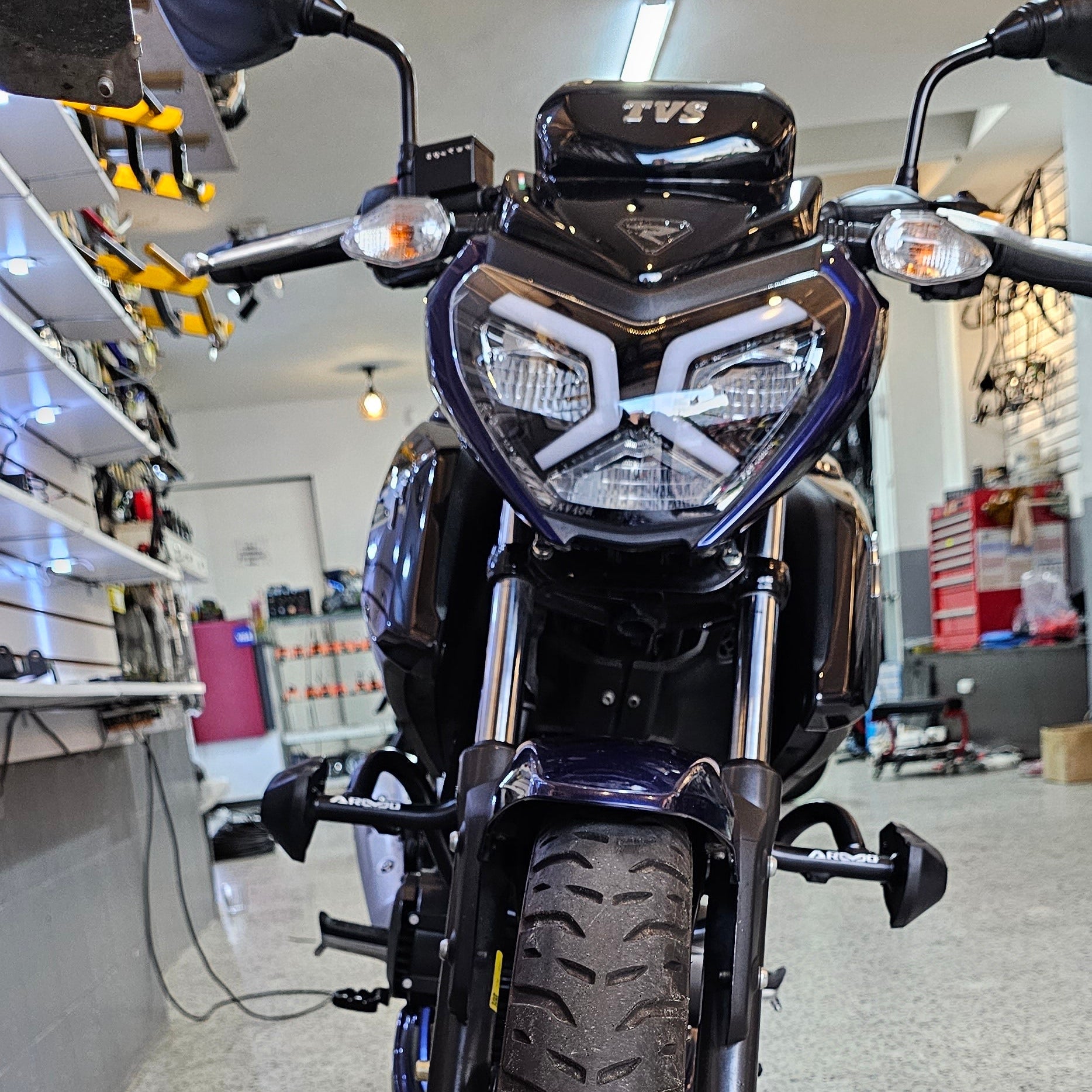 BARRA DE PROTECCIÓN CON SLIDER ARMO TVS RAIDER 125 - Fi