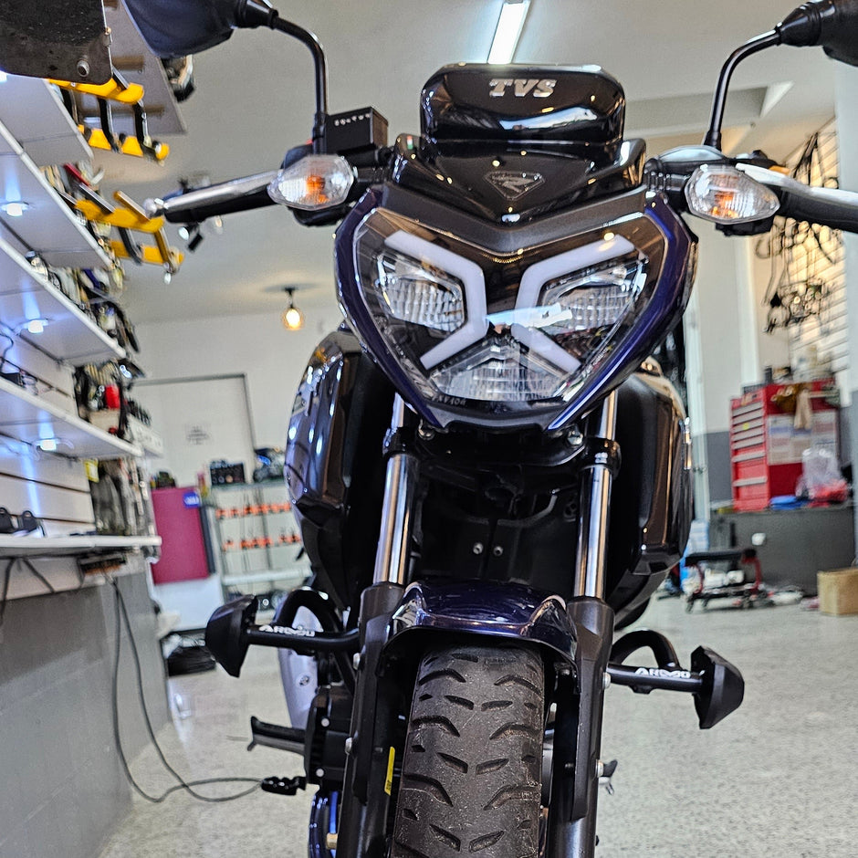 BARRA DE PROTECCIÓN CON SLIDER ARMO TVS RAIDER 125 - Fi