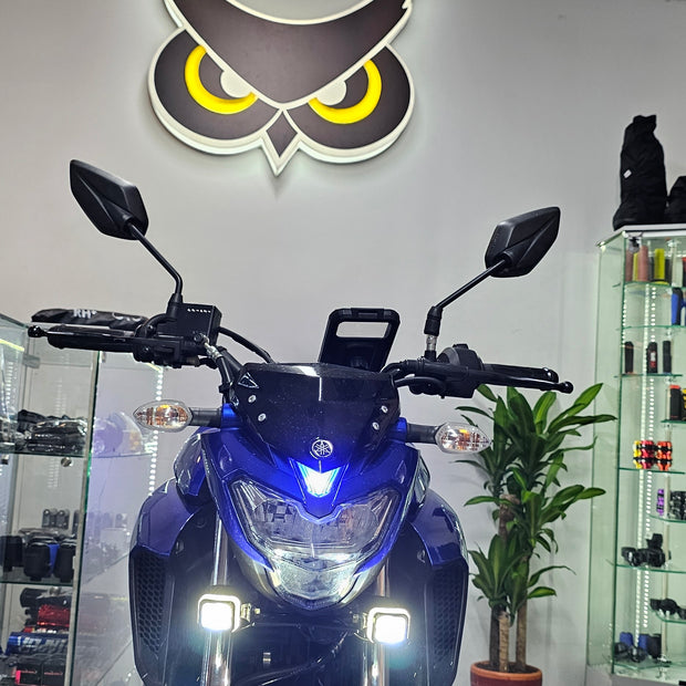 EXPLORADORAS MINI DRIVING CUADRADAS ARO AZUL (PAR)