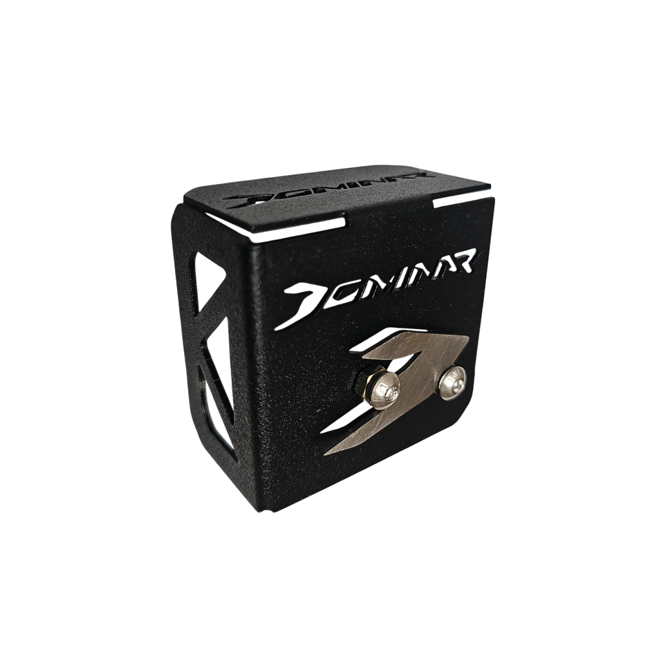 PROTECTOR DE BOMBA O DEPOSITO DE LIQUIDO DE FRENO TRASERO EN ACERO BAJAJ DOMINAR UG