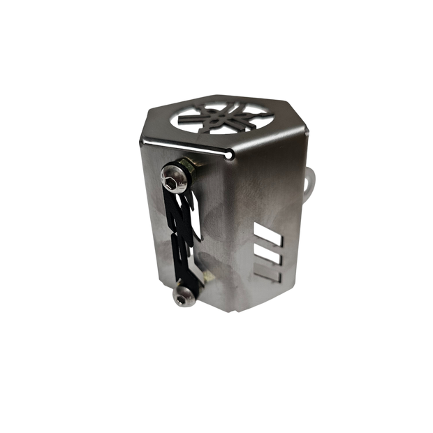 PROTECTOR DE BOMBA O DEPOSITO DE LIQUIDO DE FRENO TRASERO EN ACERO YAMAHA FZ25 ABS (REDONDO)