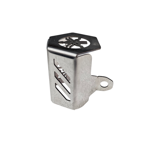 PROTECTOR DE BOMBA O DEPOSITO DE LIQUIDO DE FRENO TRASERO EN ACERO YAMAHA R-15