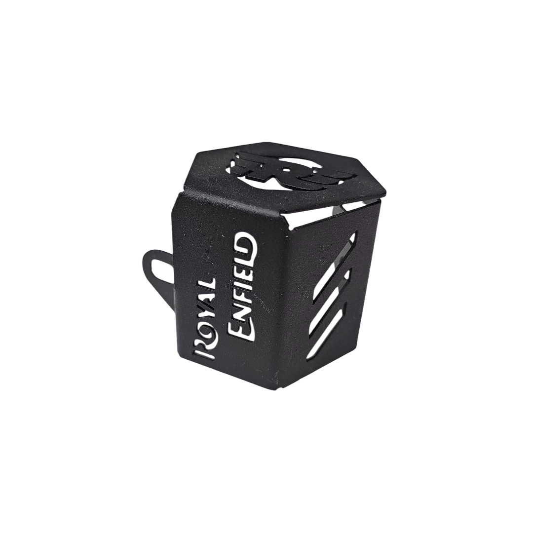 PROTECTOR DE BOMBA O DEPOSITO DE LIQUIDO DE FRENO TRASERO EN ACERO ROYAL ENFIELD HIMALAYAN/SCRAM 411