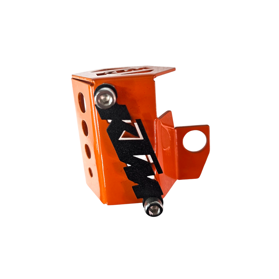 PROTECTOR DE BOMBA O DEPOSITO DE LIQUIDO DE FRENO TRASERO EN ACERO KTM DUKE 200/250/390 G3