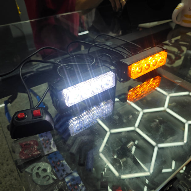 PAR EXPLORADORAS TIPO FEDERAL 4 LEDS CON CONTROL