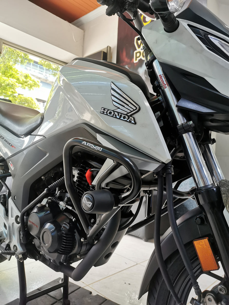 BARRA DE PROTECCIÓN CON SLIDER ARMO HONDA CB 160F - HONDA CB 190R 2016/2019 - HONDA CB 190R 2.0 2025