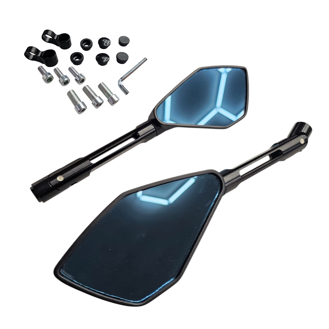 PAR ESPEJOS TIPO RIZOMA 5 PUNTAS