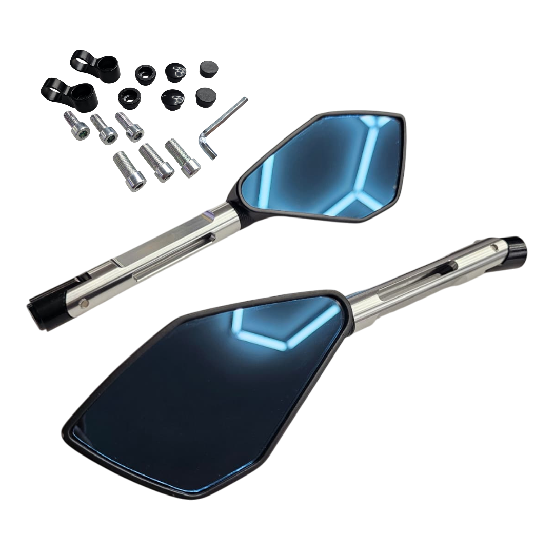 PAR ESPEJOS TIPO RIZOMA 5 PUNTAS