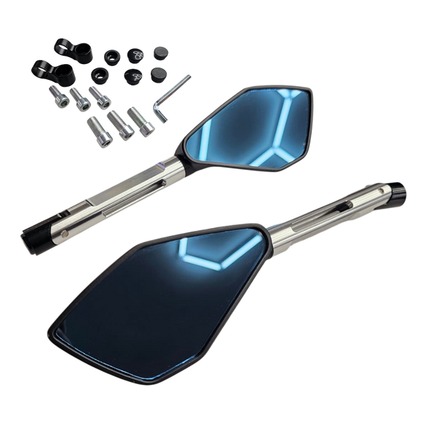 PAR ESPEJOS TIPO RIZOMA 5 PUNTAS