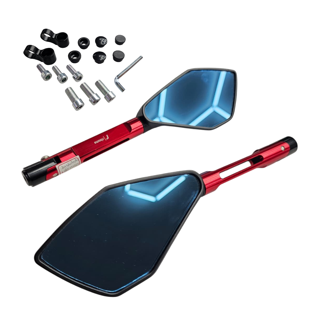 PAR ESPEJOS TIPO RIZOMA 5 PUNTAS