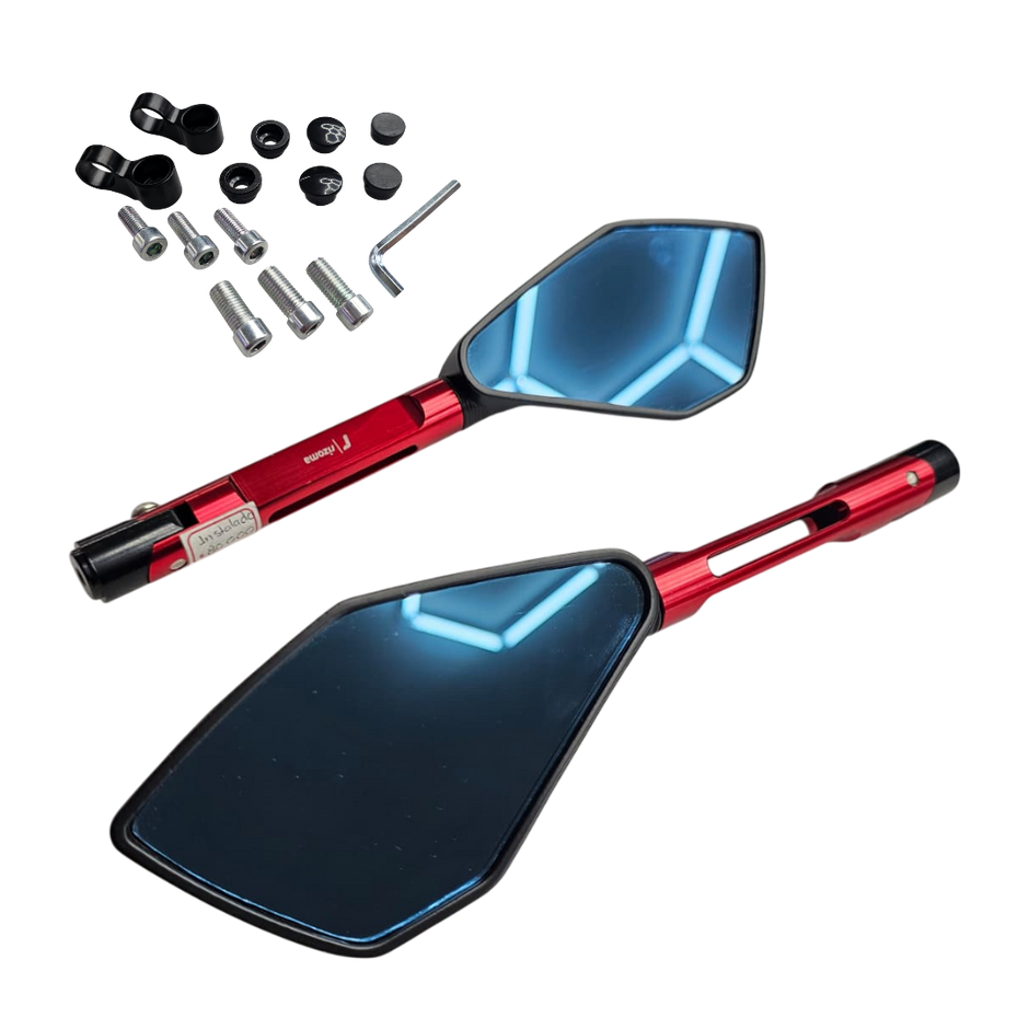 PAR ESPEJOS TIPO RIZOMA 5 PUNTAS