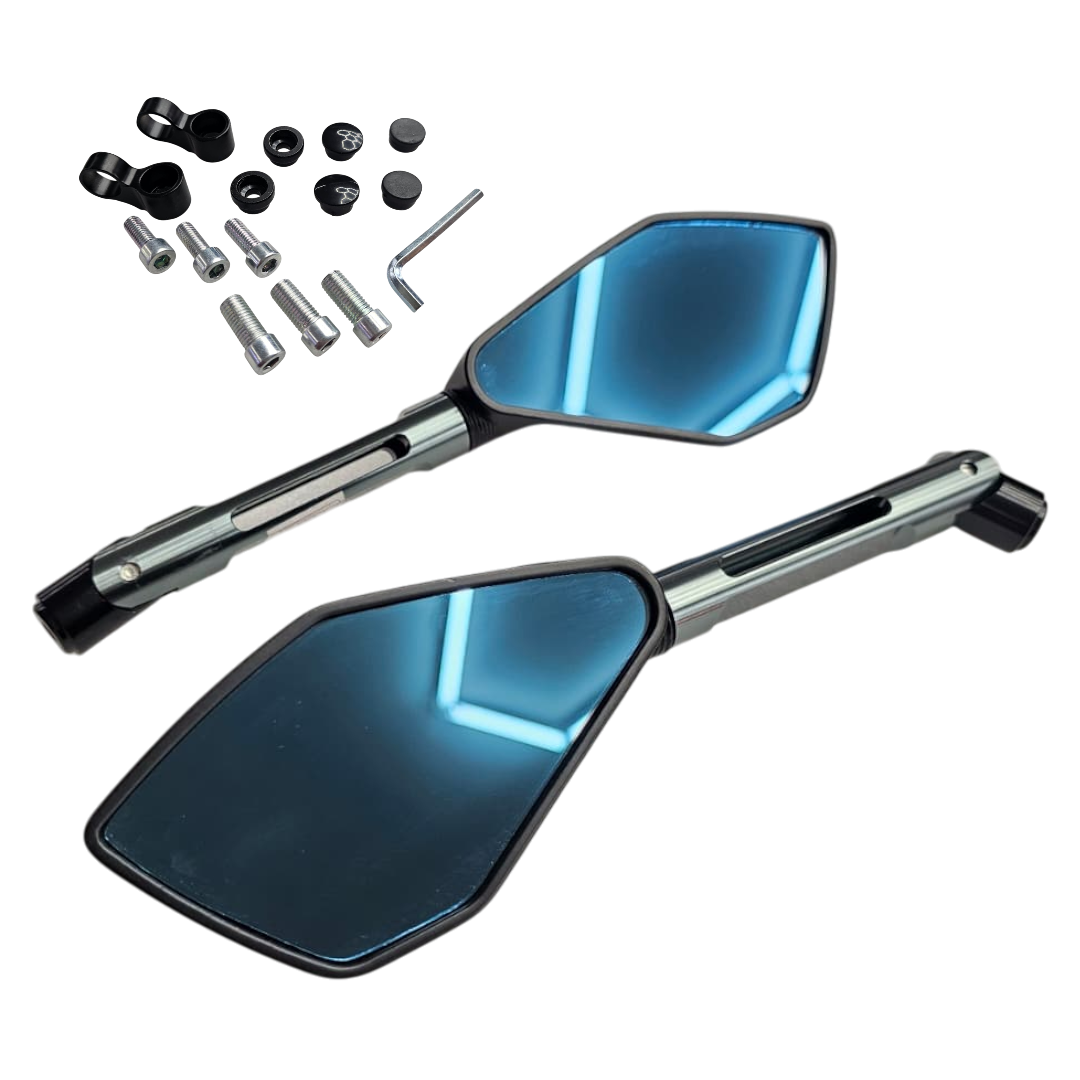 PAR ESPEJOS TIPO RIZOMA 5 PUNTAS