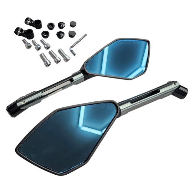 PAR ESPEJOS TIPO RIZOMA 5 PUNTAS