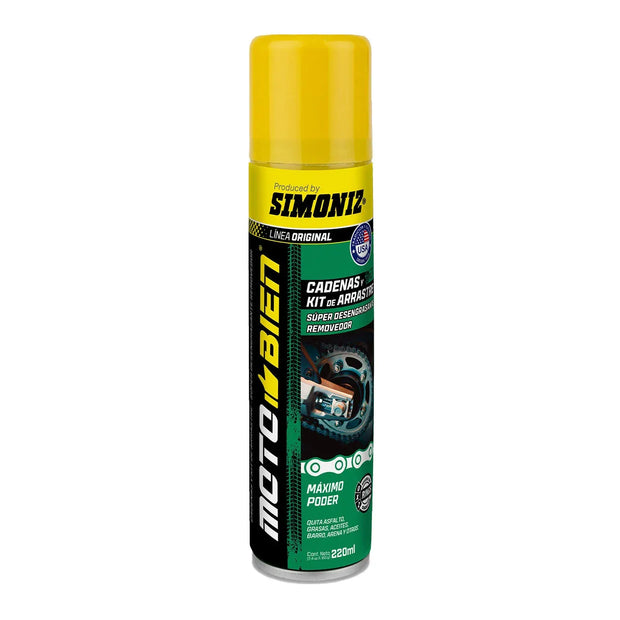 LIMPIADOR SIMONIZ DESENGRASANTE CADENA Y KIT DE ARRASTRE 220 ML