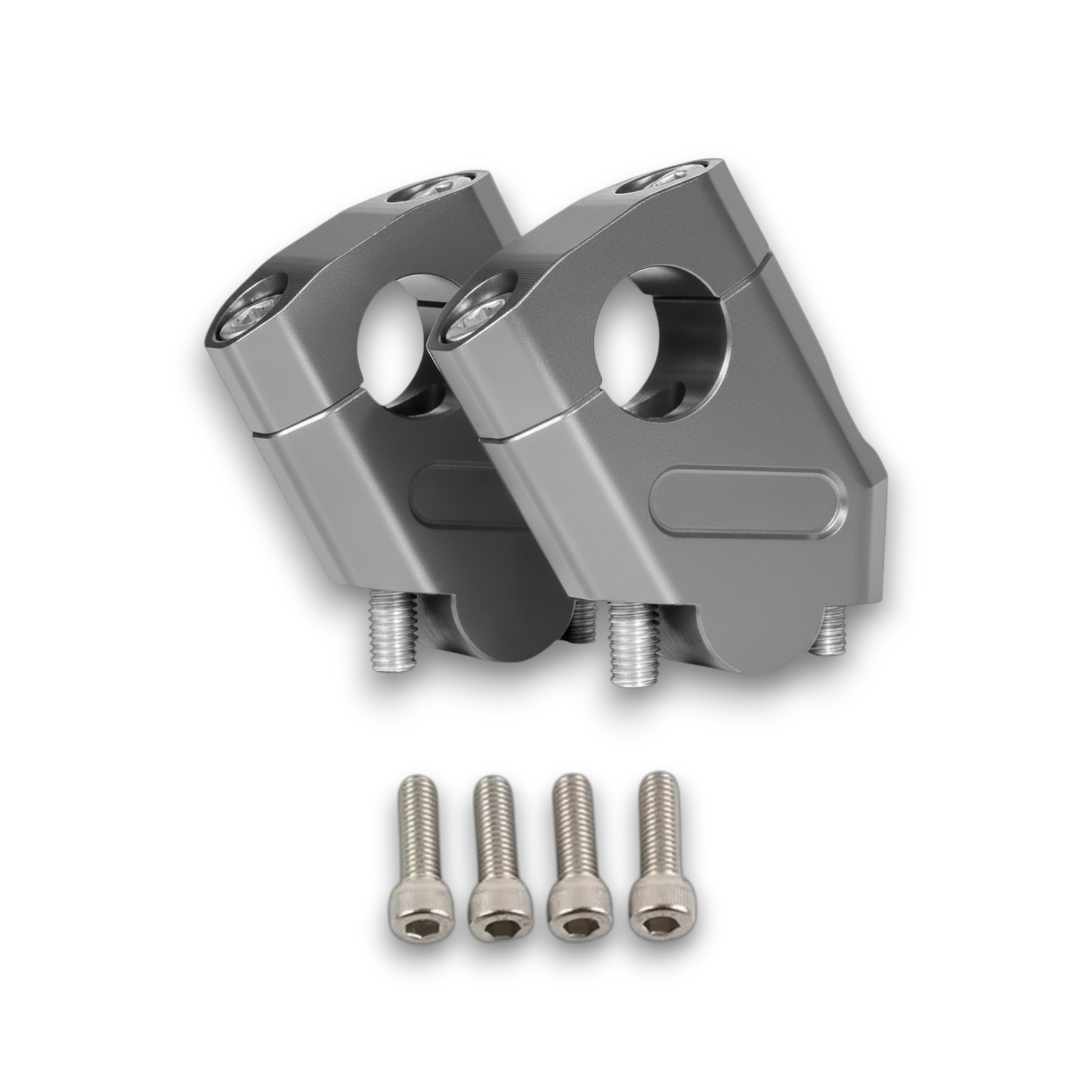 PAR EXTENSORES ANGULARES DE MANUBRIO ALUMINIO + CALZAS TIPO RIZOMA