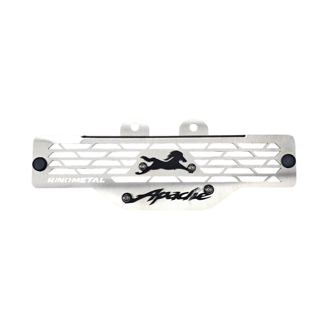 PROTECTOR DE RADIADOR EN ACERO TVS APACHE 160/200 4V