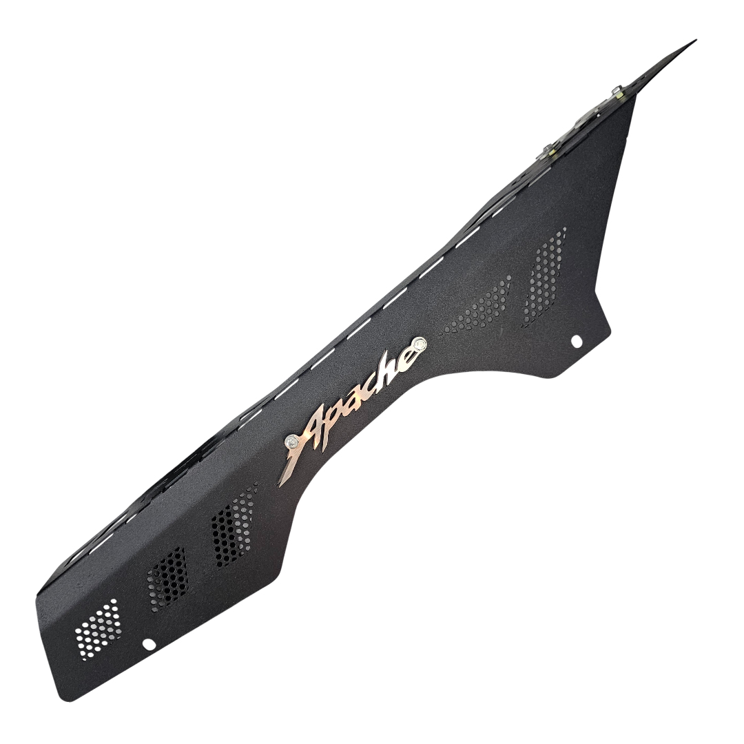 GUARDA CADENA EN ACERO TVS APACHE 160/200 4V