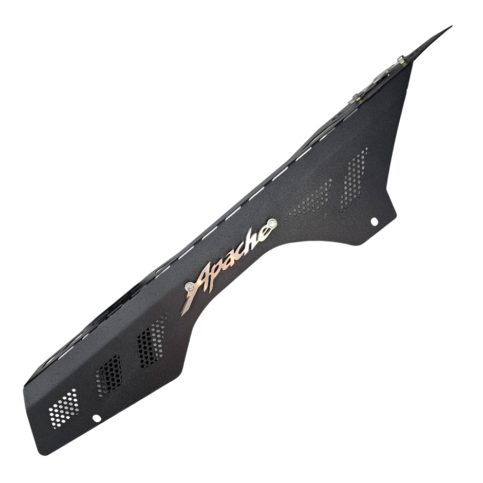 GUARDA CADENA EN ACERO TVS APACHE 160/200 4V