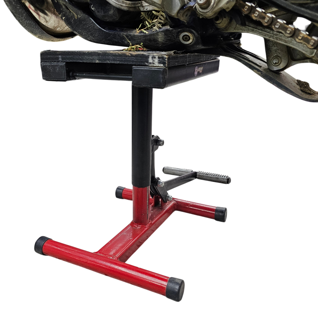BANCO MECANICO ELEVADOR DE MOTO SEMIAUTOMATICO