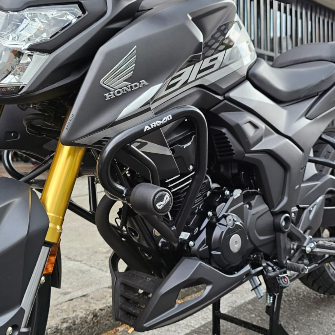 BARRA DE PROTECCIÓN CON SLIDER ARMO HONDA CB 160F - HONDA CB 190R 2016/2019 - HONDA CB 190R 2.0 2025
