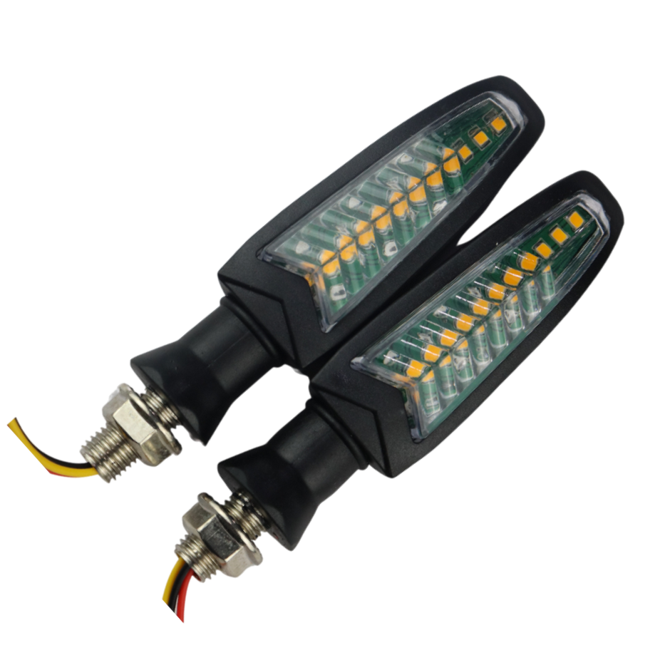 PAR DE DIRECCIONALES DE BARRIDO CON STOP ROJO ZXD-121