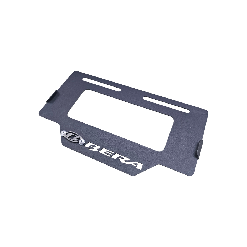 PORTA PLACA EN ACERO BERA SBR 150
