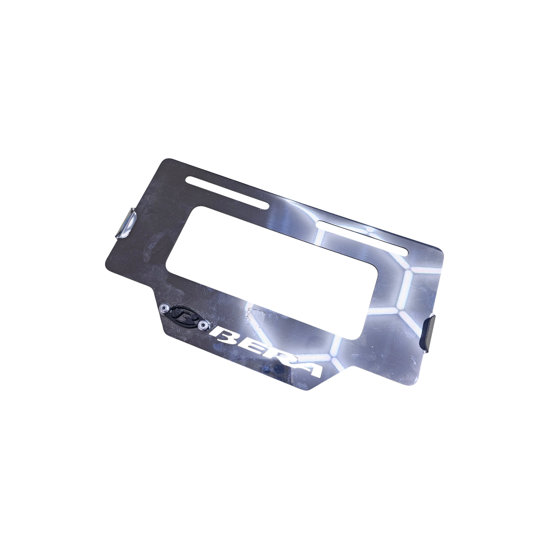 PORTA PLACA EN ACERO BERA SBR 150