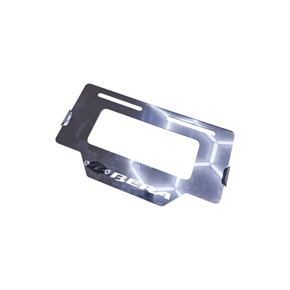 PORTA PLACA EN ACERO BERA SBR 150