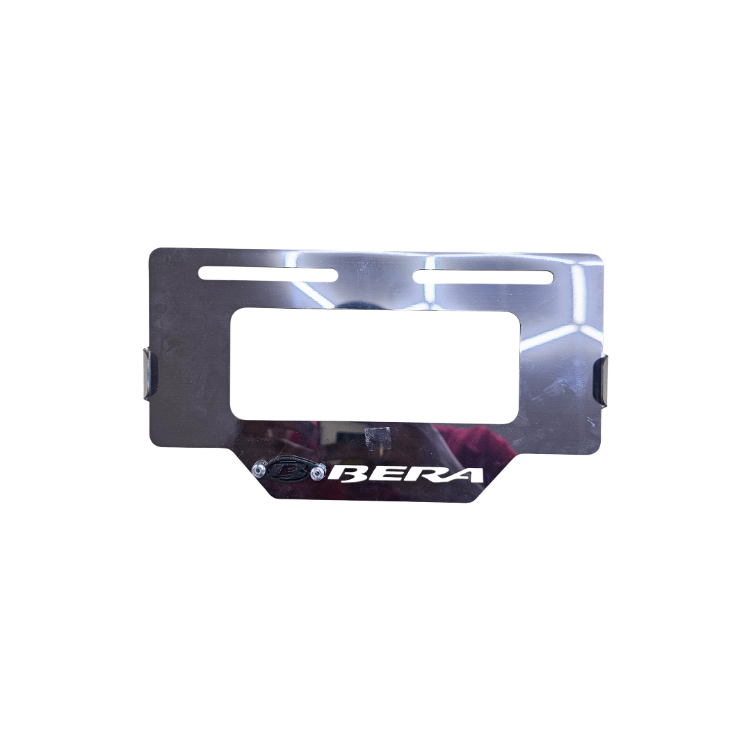 PORTA PLACA EN ACERO BERA SBR 150