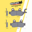 PASTILLAS DE FRENO PARA MOTOS - BP016 - CBI BRAKES