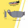 PASTILLAS DE FRENO PARA MOTOS - BP033 - CBI BRAKES