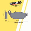 PASTILLAS DE FRENO PARA MOTOS - BP041 - CBI BRAKES
