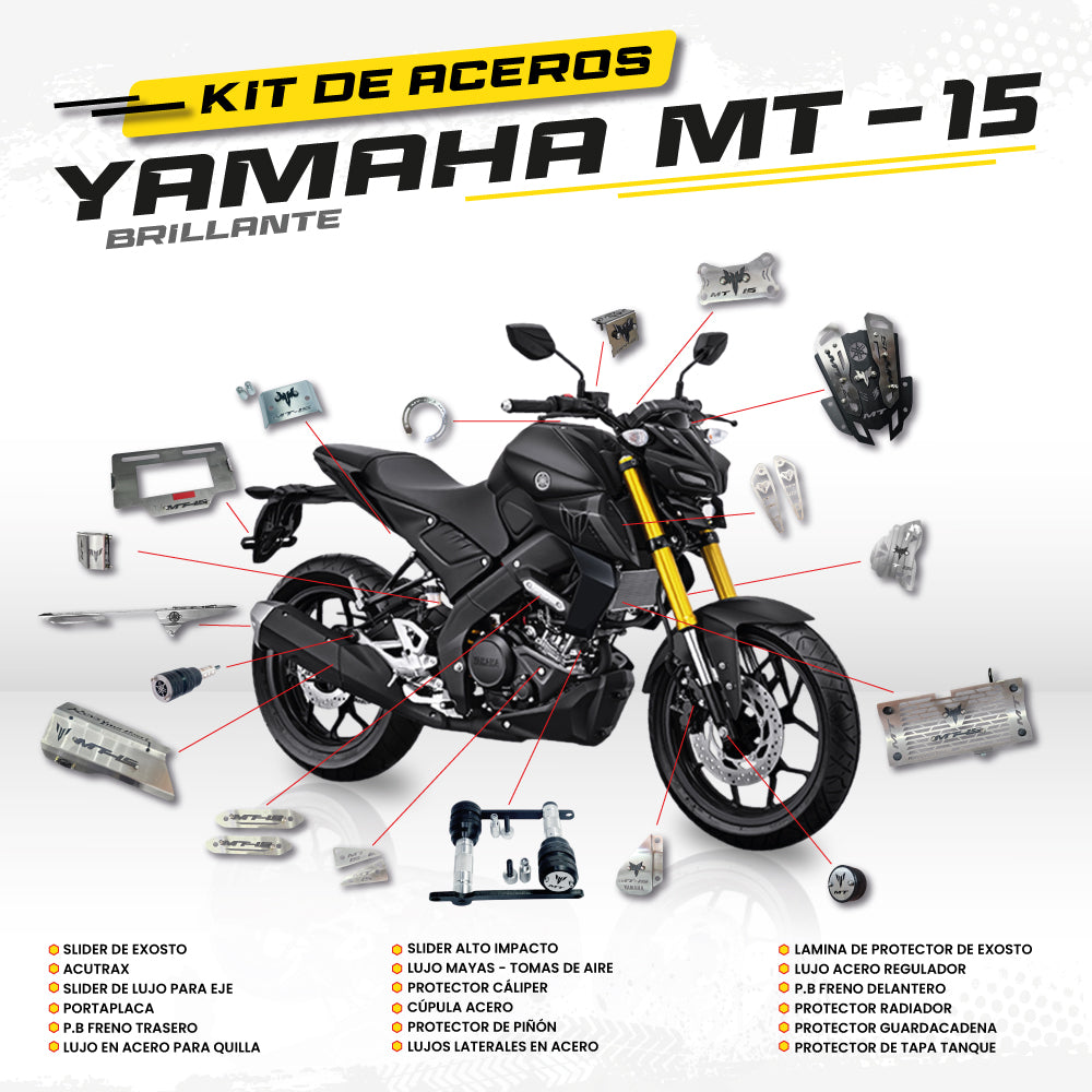 ARMADURA - KIT EN ACERO YAMAHA MT-15