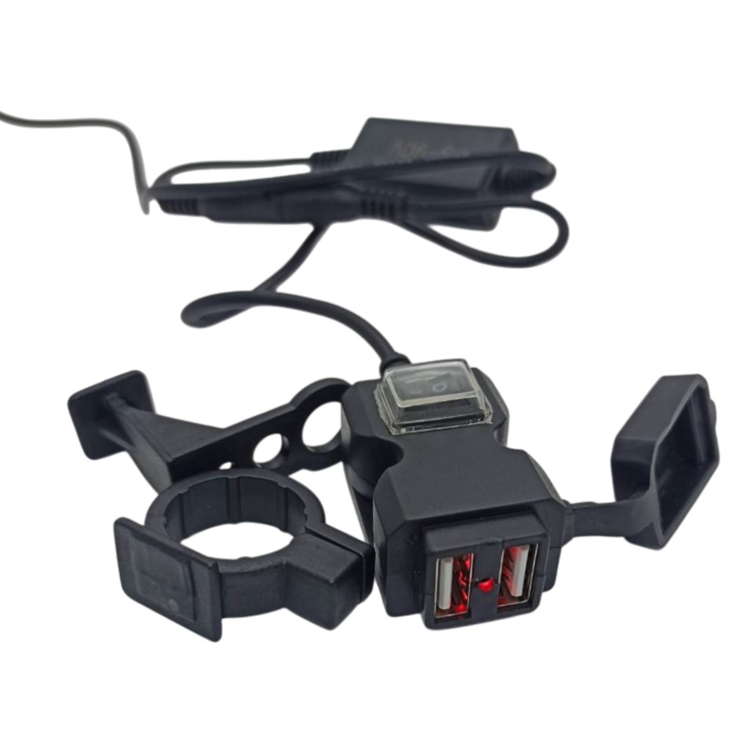 CARGADOR DOBLE USB ECONOMICO CON SWITCH