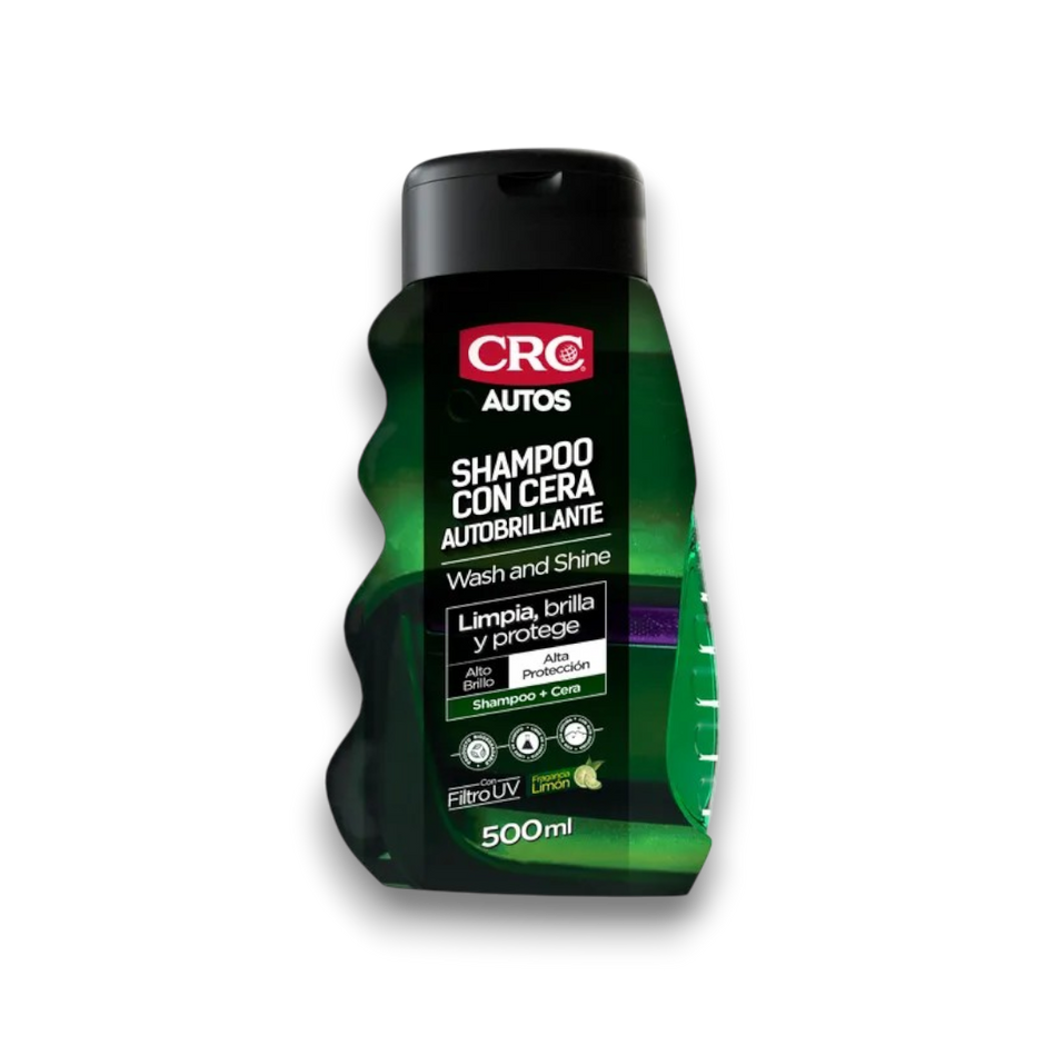 SHAMPOO CON CERA AUTOBRILLANTE AUTOMOTRIZ 500 CC CRC