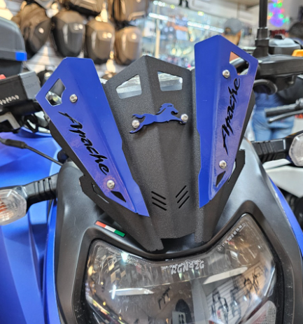 CUPULA EN ACERO TVS APACHE 160/200 4V CACHOS