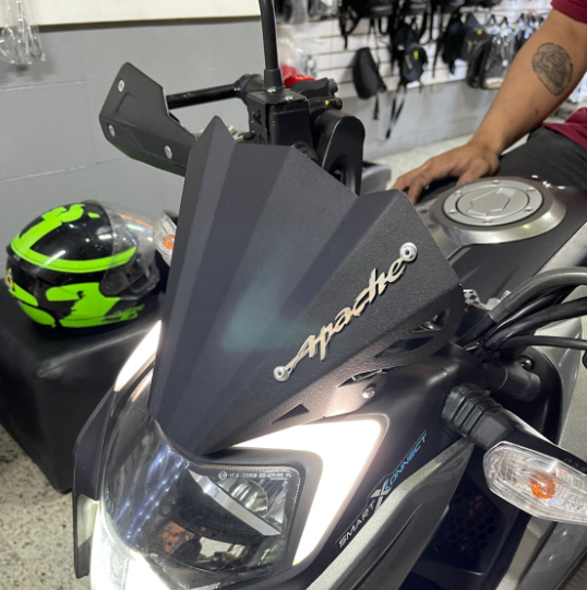 CUPULA EN ACERO TVS APACHE 160/200 4V PEQUEÑA