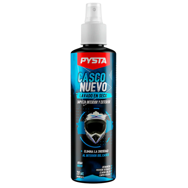 LIMPIADOR CASCO NUEVO INTERIOR Y EXTERIOR 220 ML PYSTA