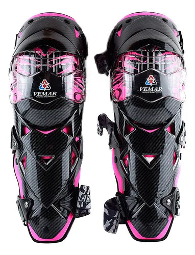 PAR RODILLERAS VEMAR G-18 TIPO FIBRA DE CARBONO