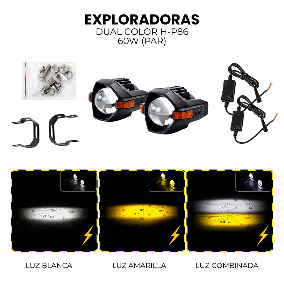 PAR EXPLORADORAS DUAL COLOR 60W H-P85 (PAR)