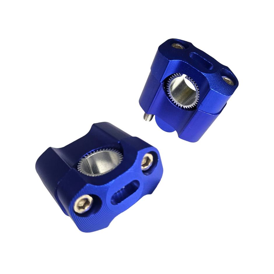 PAR EXTENSORES RECTOS DE MANUBRIO ALUMINIO + CALZAS