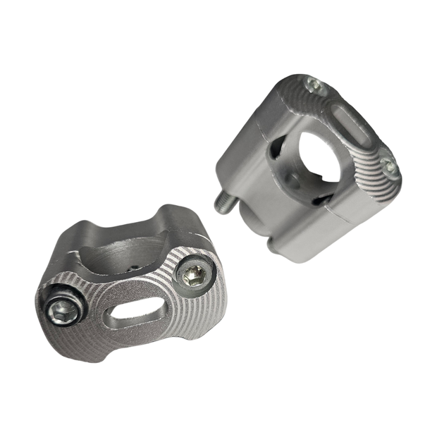 PAR EXTENSORES RECTOS DE MANUBRIO ALUMINIO + CALZAS