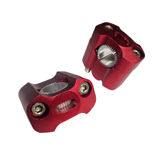 PAR EXTENSORES RECTOS DE MANUBRIO ALUMINIO + CALZAS