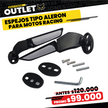 PAR ESPEJOS TIPO ALERON PARA MOTOS RACING