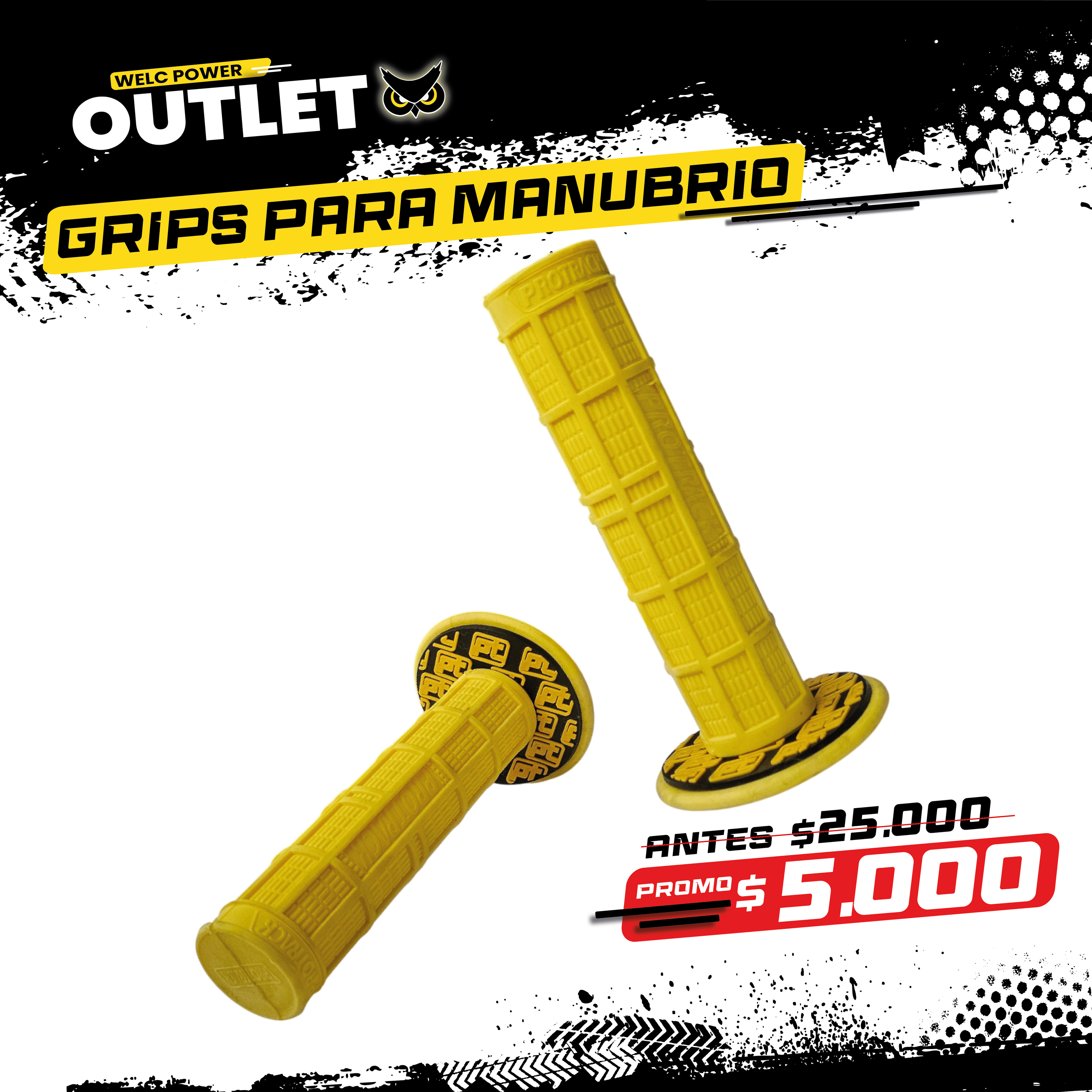 PAR GRIPS PARA MANUBRIO ECONOMICOS PROTRACK