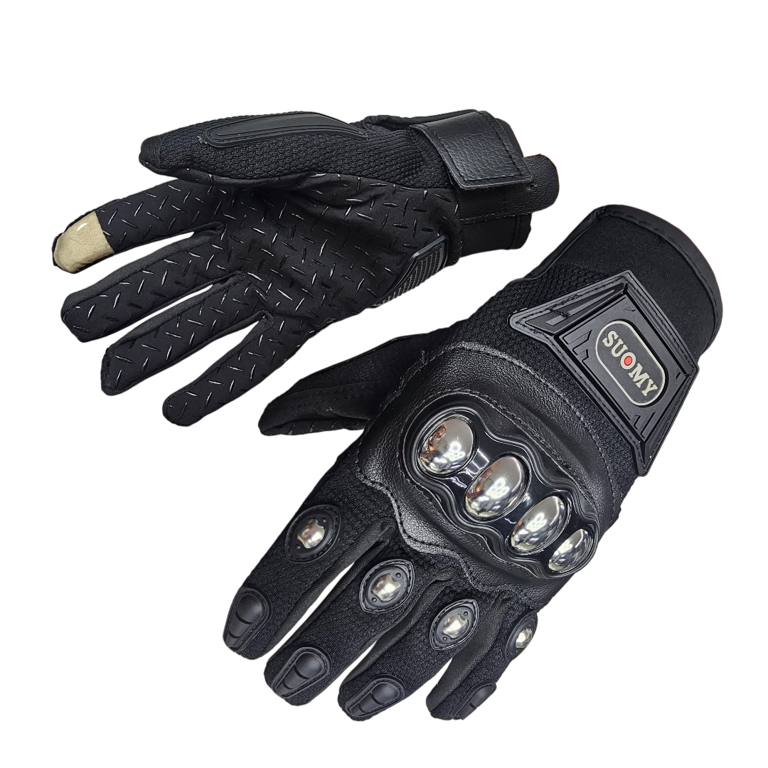 PAR GUANTES SUOMY CON PROTECCIONES METALICAS G25