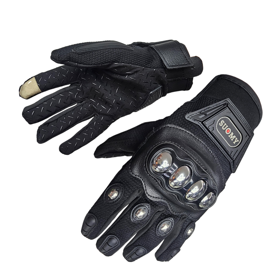 PAR GUANTES SUOMY CON PROTECCIONES METALICAS G25